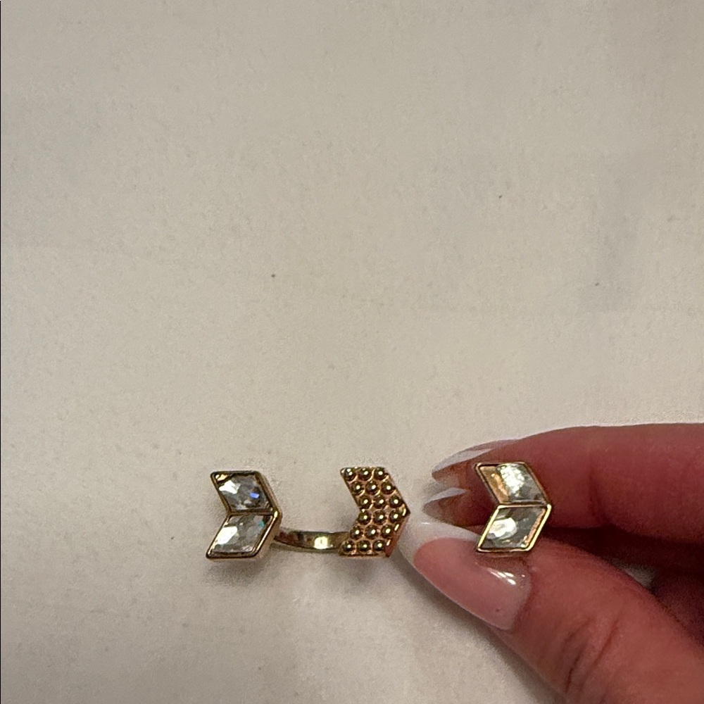 Kendra Scott Gold and Silver Chevron Ring